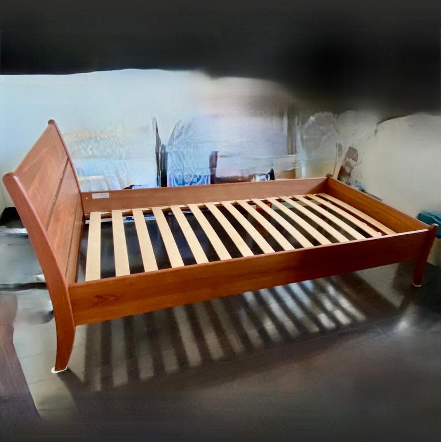 【gon】北欧家具torringチーク材シングルベッドフレームすのこ付き