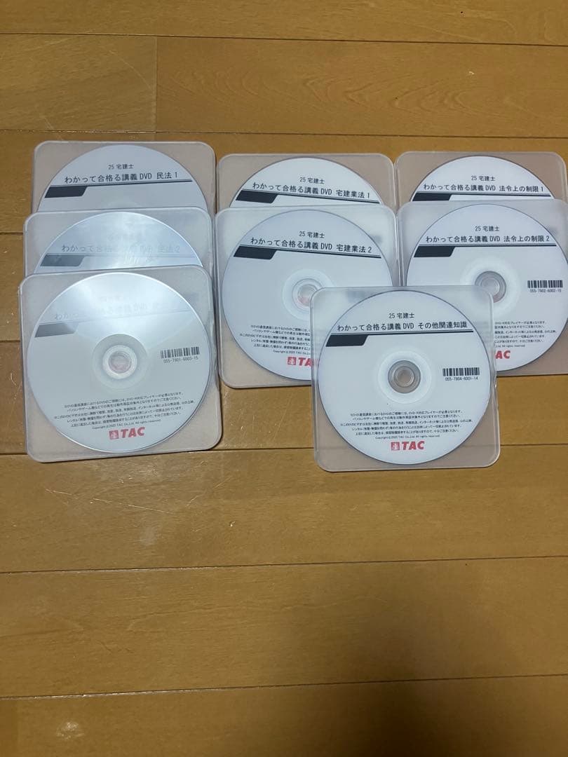 わかって合格る宅建士2025年3冊 及びDVD8枚　未使用です。