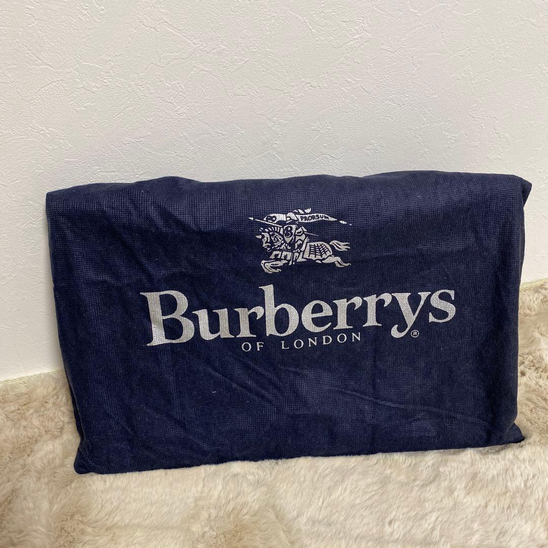 BURBERRY バーバリー 黒いレザー書類ケース A4サイズ