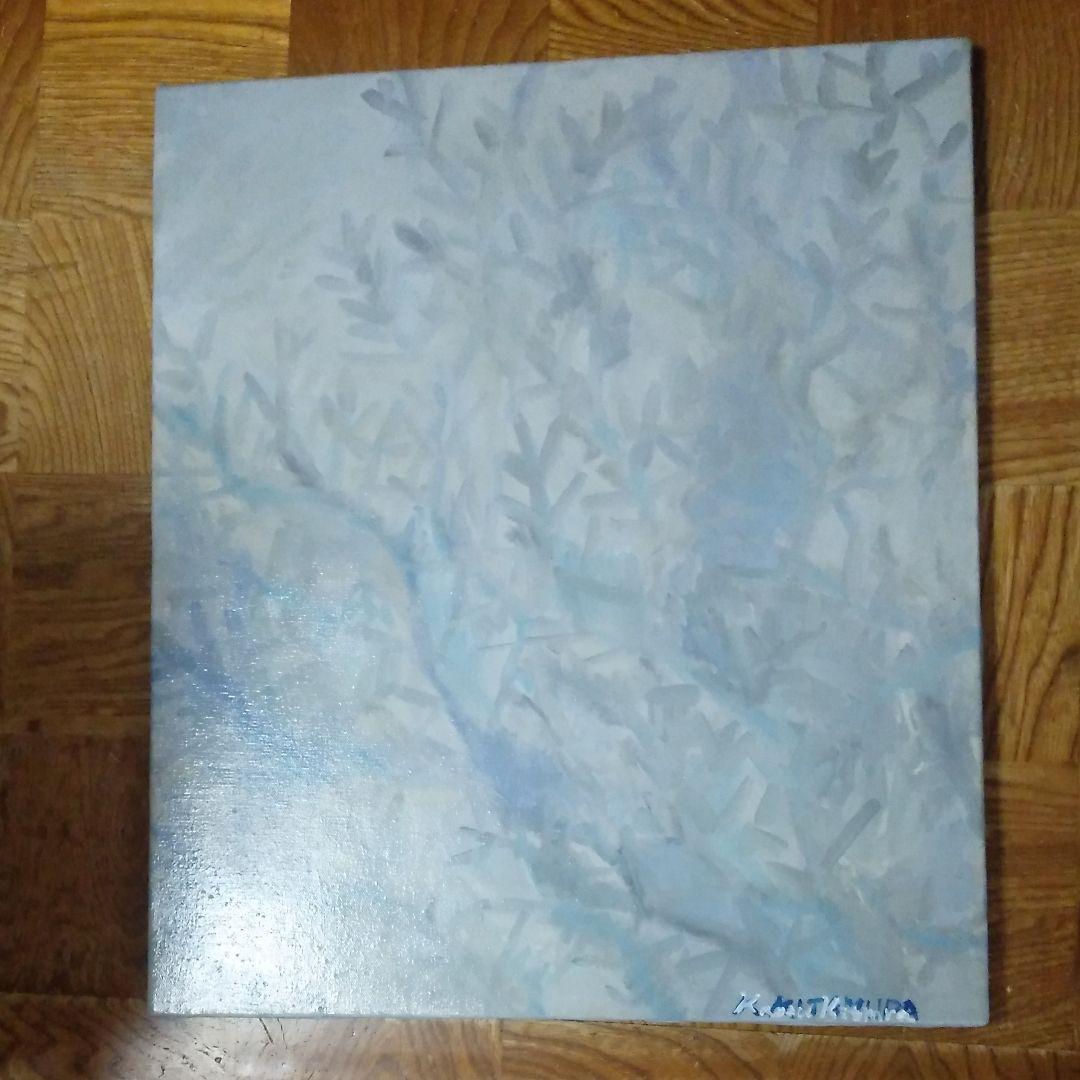 絵画　窓の氷の華