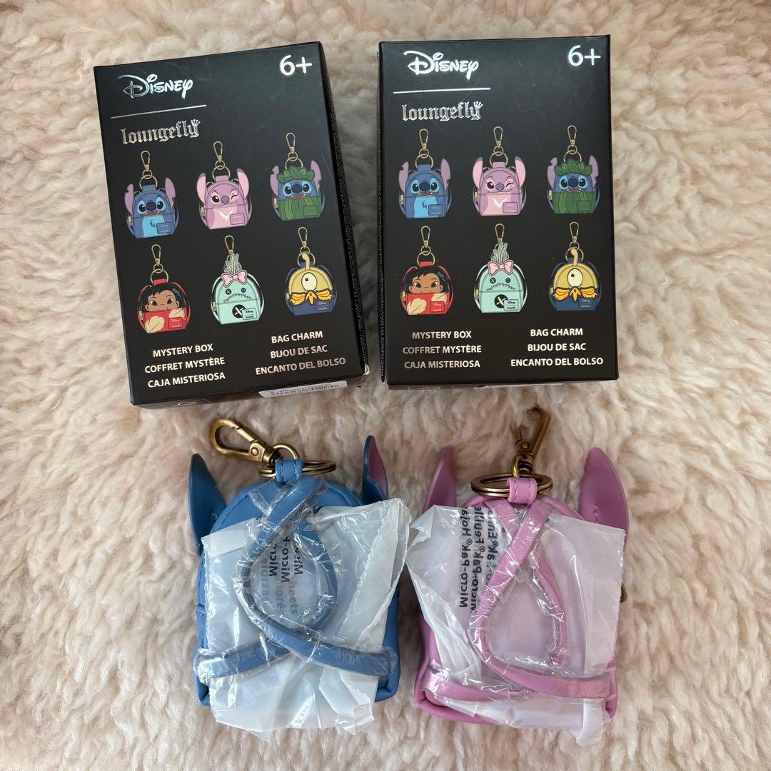 Loungefly ラウンジフライ スティッチ バッグチャーム エンジェル