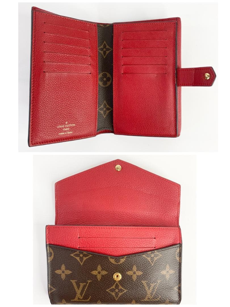 ルイヴィトン パラス コンパクトウォレット 財布 モノグラム 赤 M60140