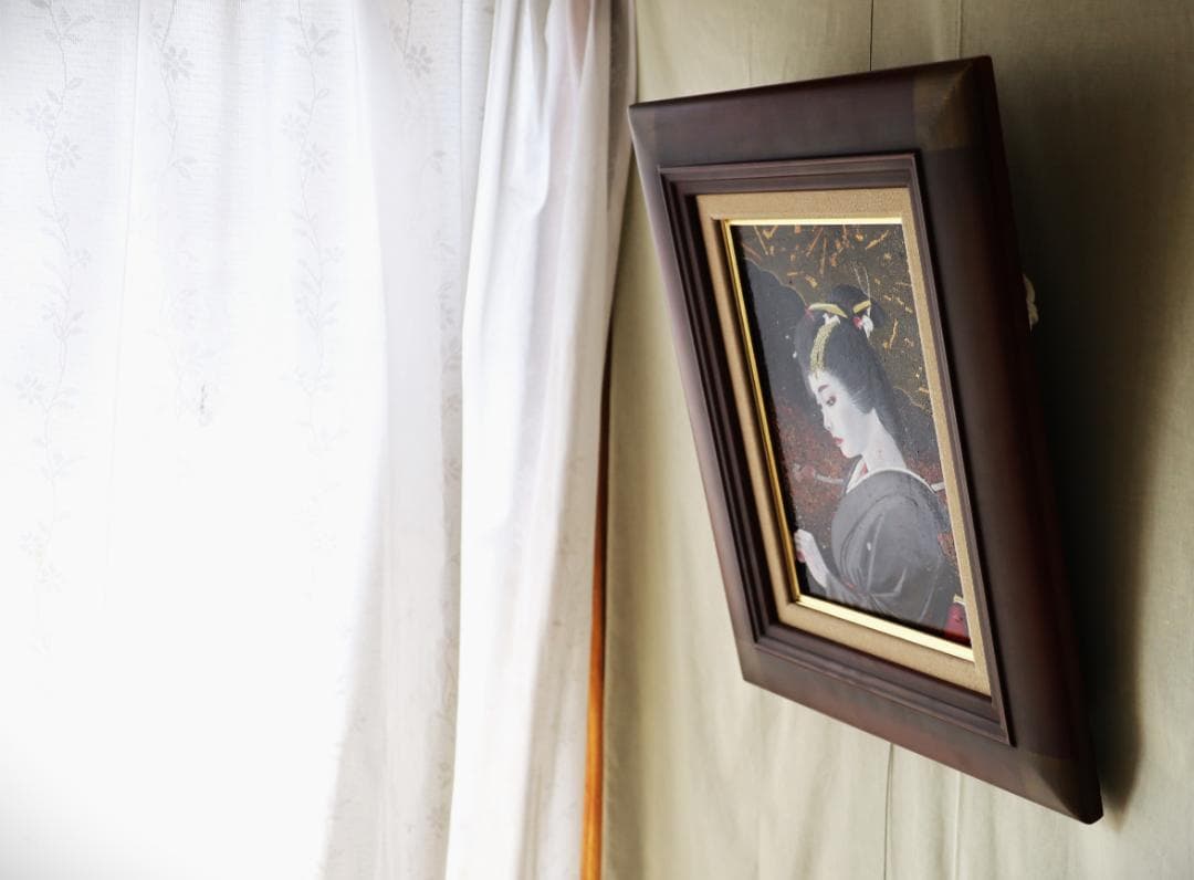 『風に添う』　油彩肉筆画