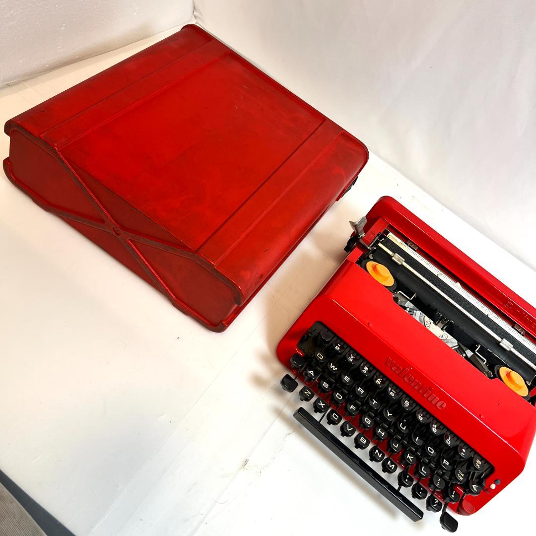 タイプライター オリベッティ バレンタイン、ヴィンテージ、動作良好、スペイン製