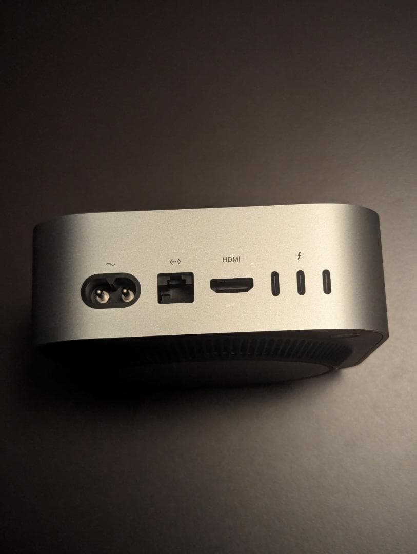 mac mini M4 メモリ16GB ストレージ256GB