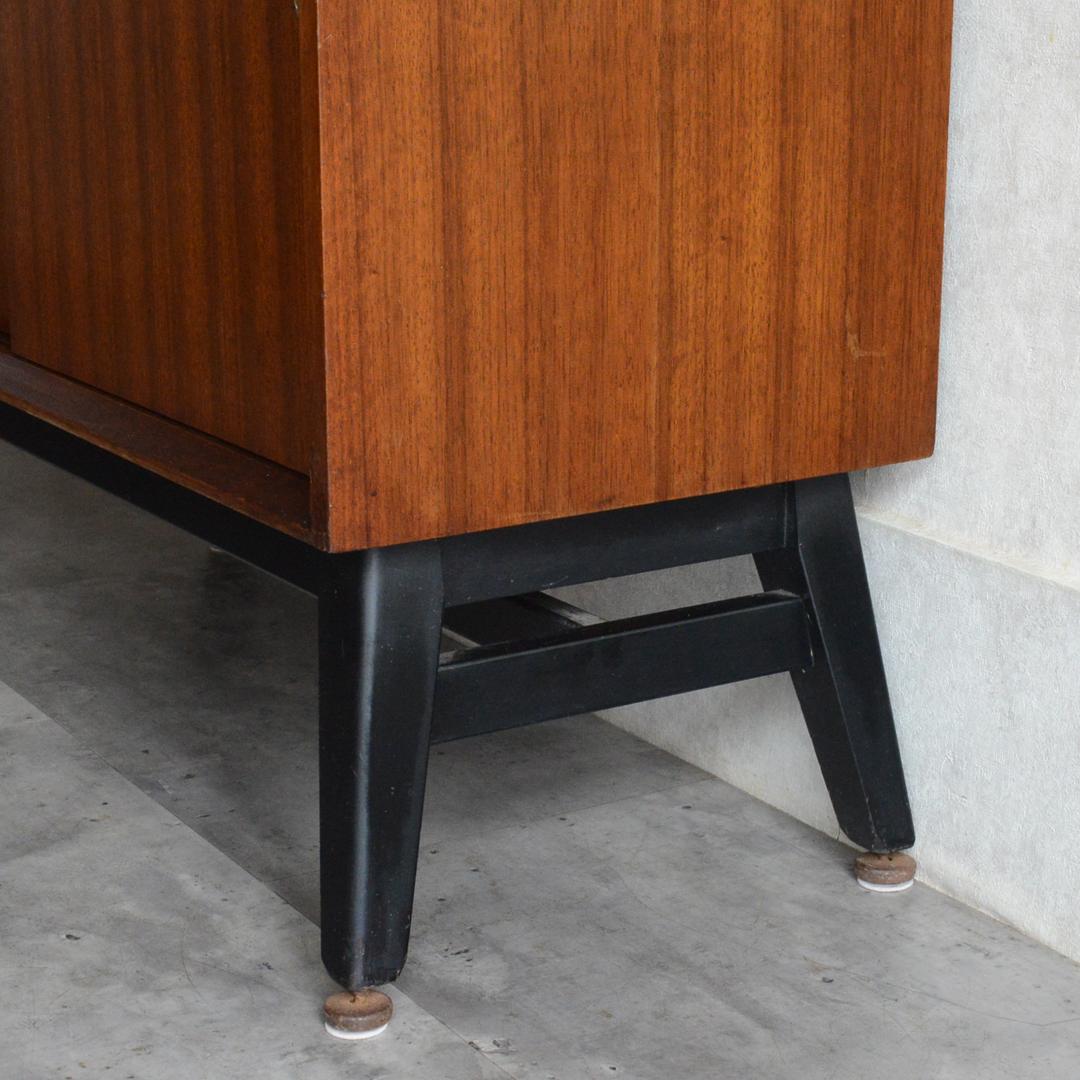 イギリス ヴィンテージ Beautility ガラスキャビネット ビューロー付