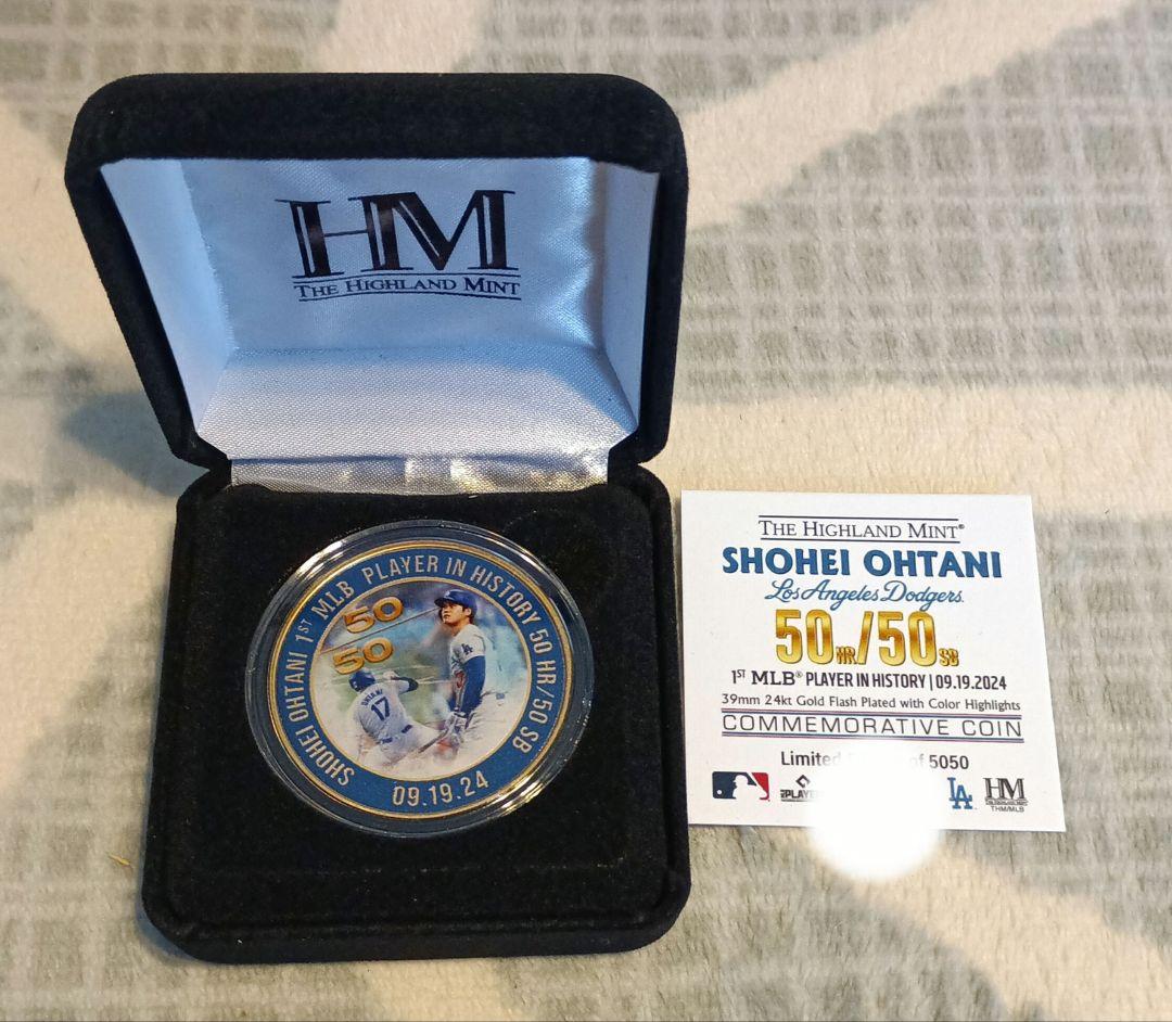 ドジャース大谷翔平50/50 達成記念ゴールド