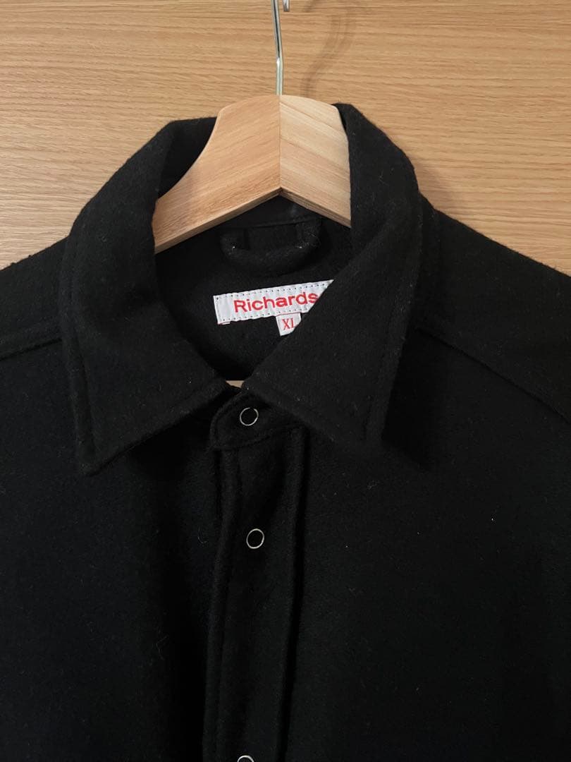 Richardson ブラック ウールジャケット　XL