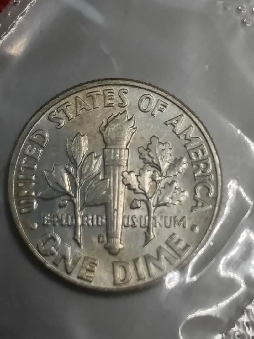 pn448 エラー銀貨 1964年D. アメリカ合衆国 ５種セット 50Cエラー