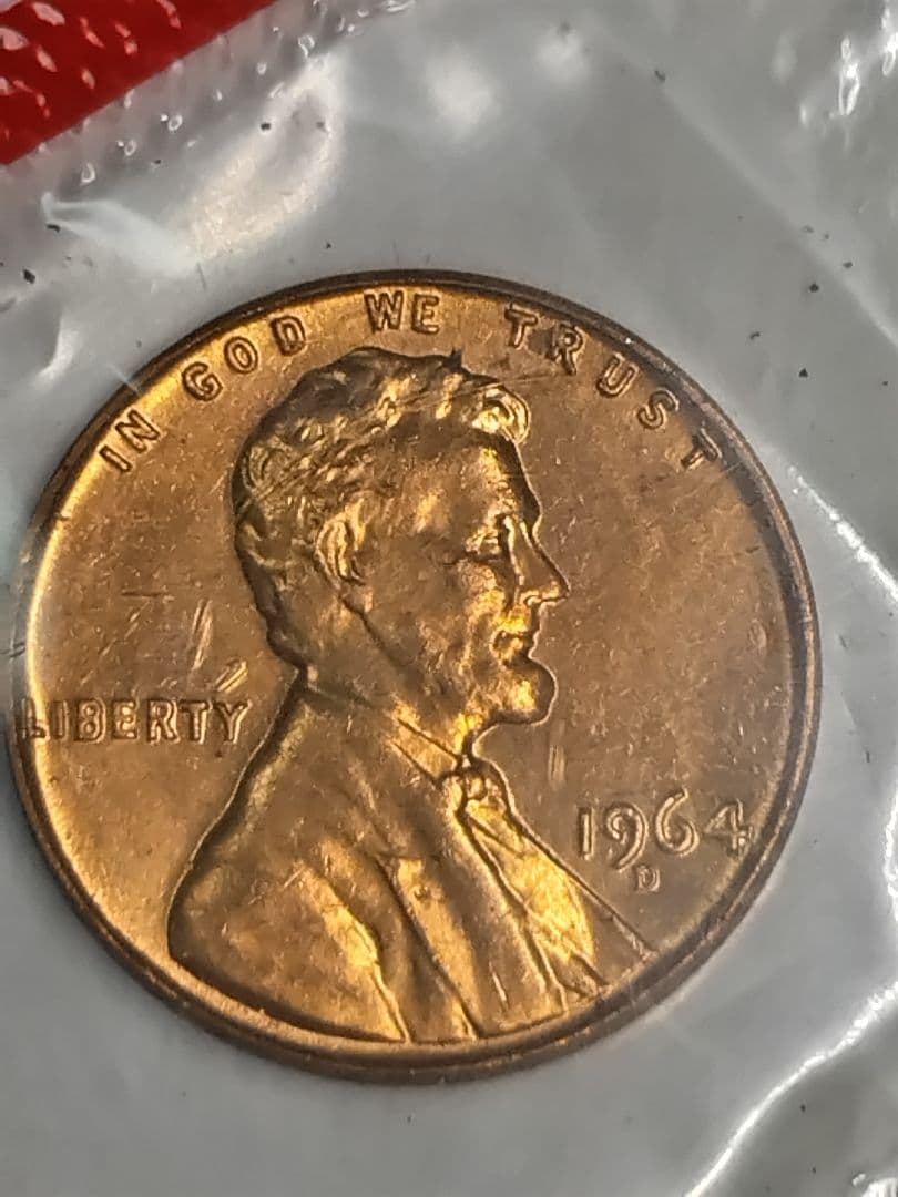 pn448 エラー銀貨 1964年D. アメリカ合衆国 ５種セット 50Cエラー