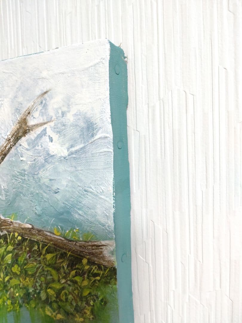 頭骨の油絵【帰結】油彩画 直筆絵画 F3号サイズ