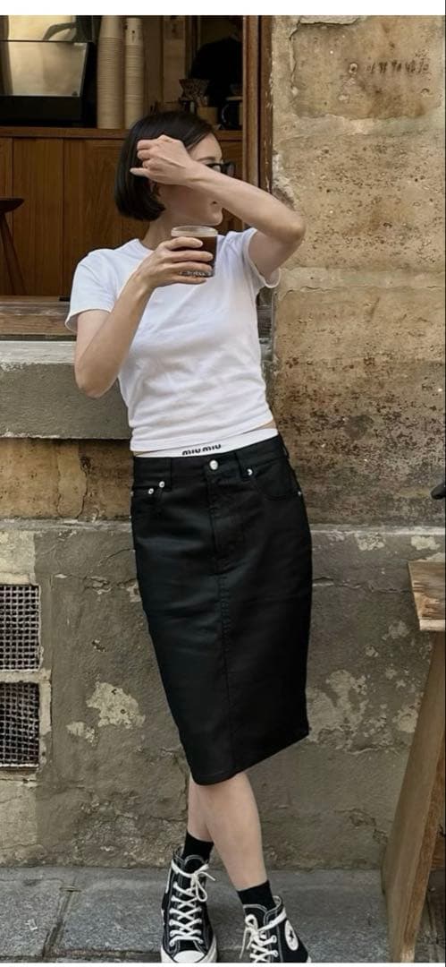 新品ok.soon×piccadilly デニムミドルスカート　3