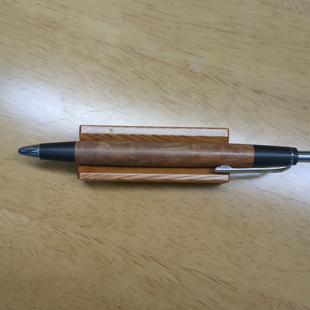 【値下げ中！】野原工芸シャープペンシル限定杢バーズアイ欅 固定式金具付き