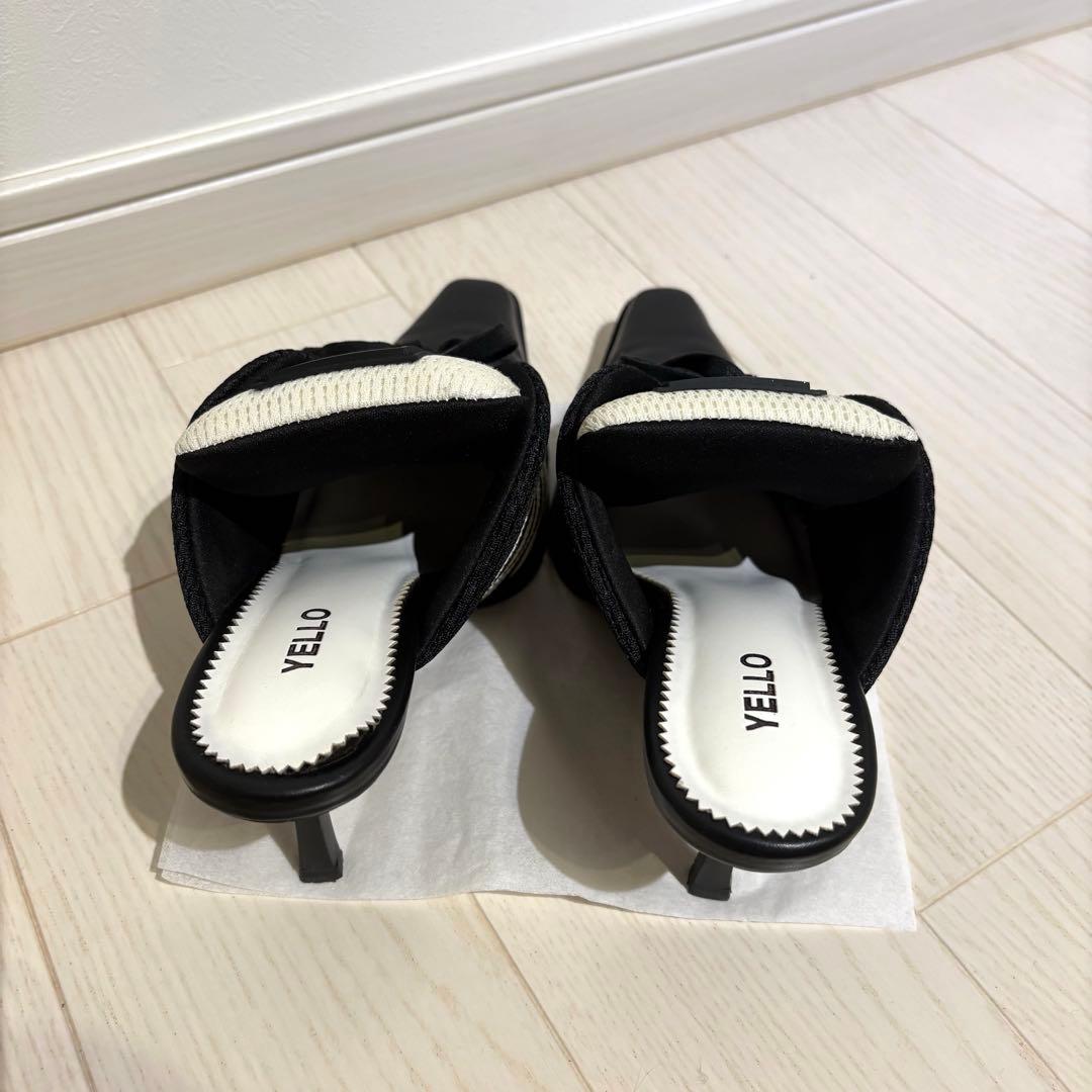 靴 YELLO MONOCHROME SNEAKER MULES