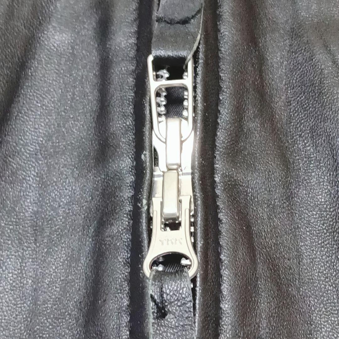 完売品✨オールドユニクロ レザー シングルライダース シワ加工 大きいサイズ 黒