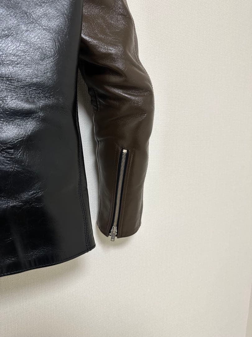 【美品】FINE CREEK LEATHERS バド（黒/茶）馬革　40サイズ
