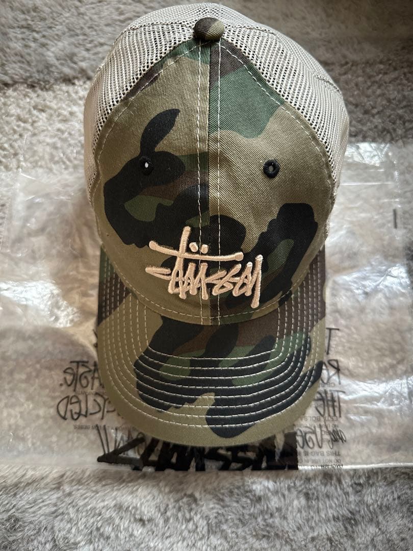 stussy キャップ　迷彩　ニューエラ