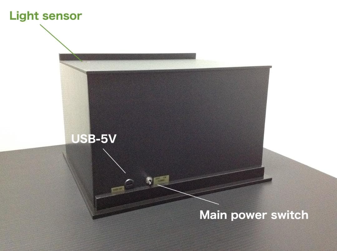 朝→昼→夕→夜　光センサー自動点灯付き ジオラマ ショーケース ミニカー 模型