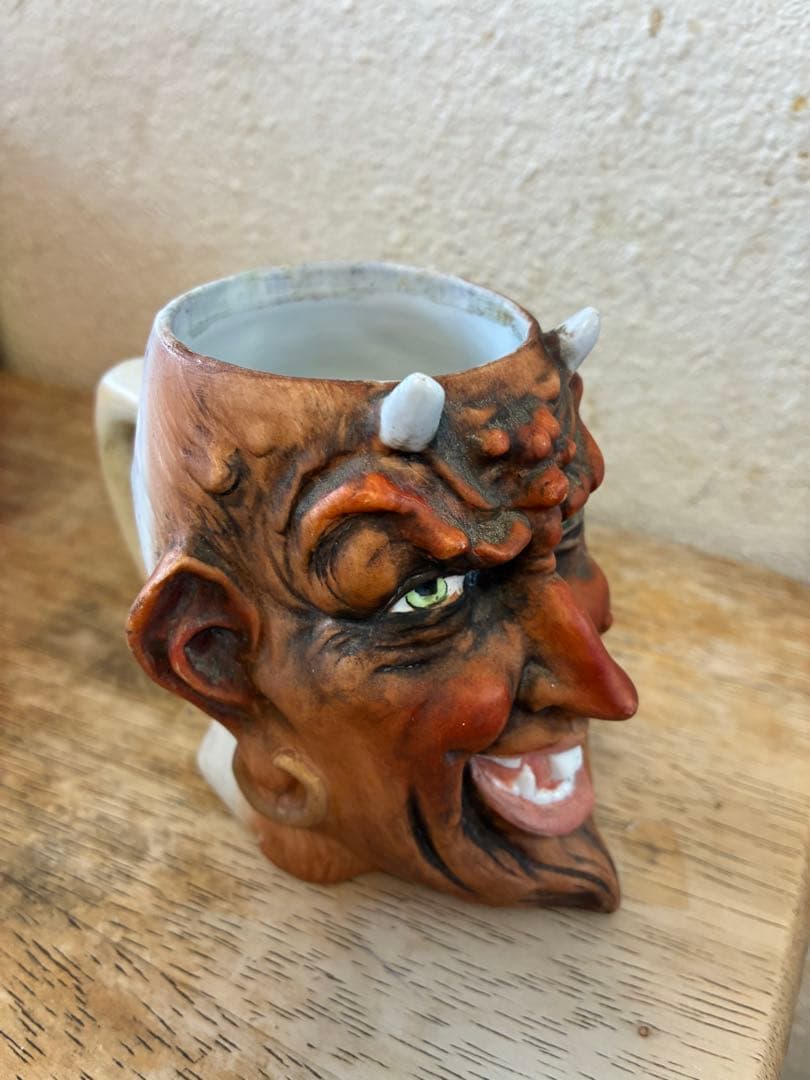 ビンテージ　デビル 悪魔　レッドデビル アンティーク　サタン　マグカップ