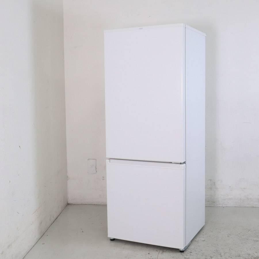 22年製 アクア 201L 2ドア 冷蔵庫 AQR-20N(W) 右開き ミルク