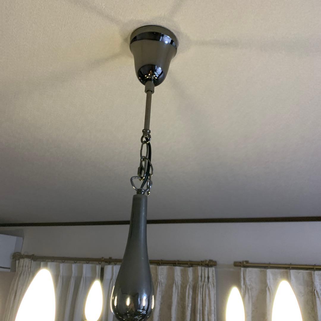 クロム仕上げシャンデリア 5灯 LED対応