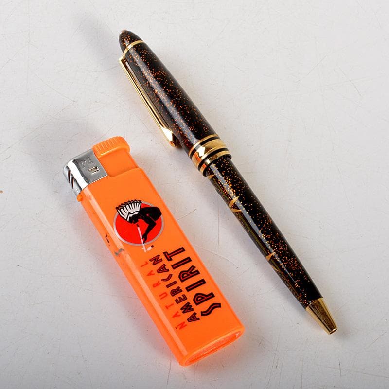 箔飾　高級　蒔絵竹笹文　ボールペン　木箱付　V　6023