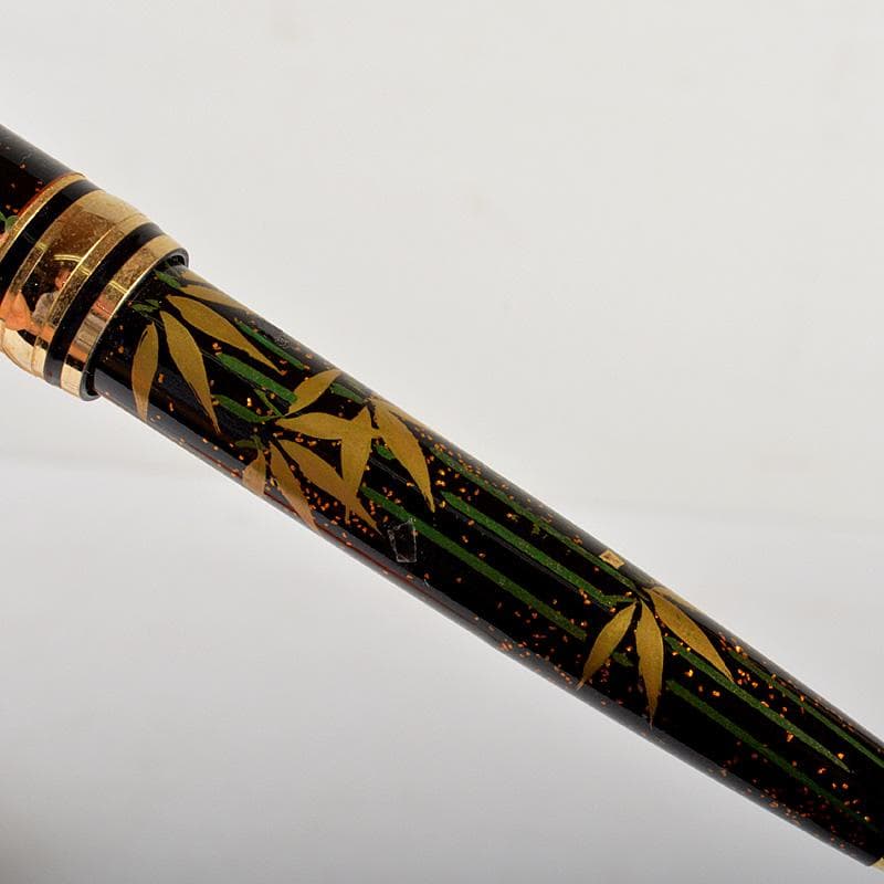 箔飾　高級　蒔絵竹笹文　ボールペン　木箱付　V　6023