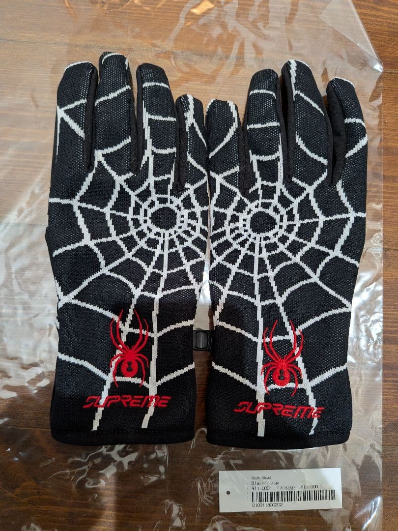 Supreme Spyder Gloves　黒　Lサイズ