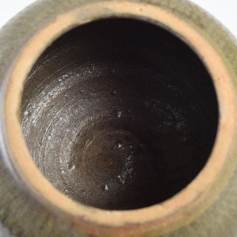 タイ古陶磁　スンコロク　宋胡録　青磁　蓋壷　C　9088