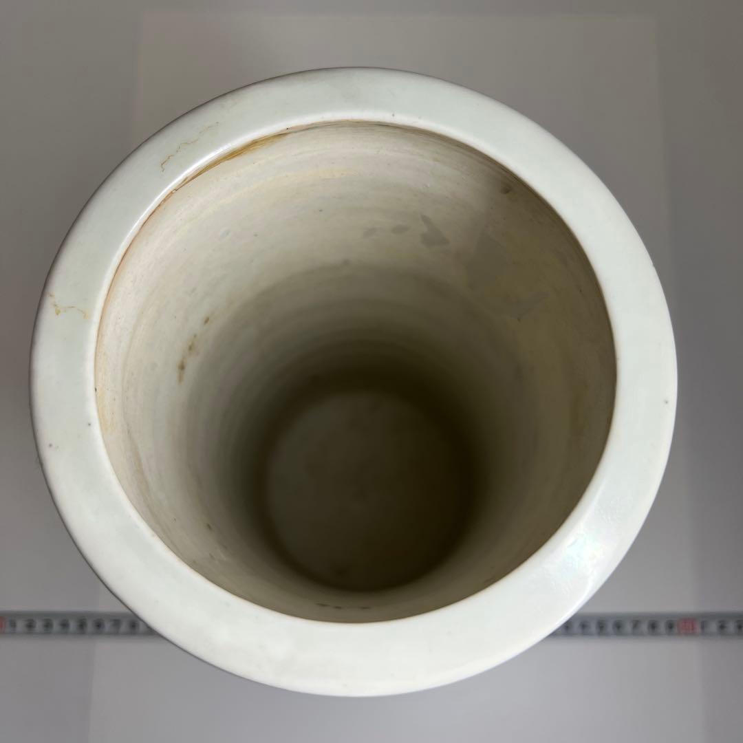 江戸時代　平戸焼　龍浮彫花瓶　高さ約33㎝　本Y7-0702⭐︎1Fトコエサ