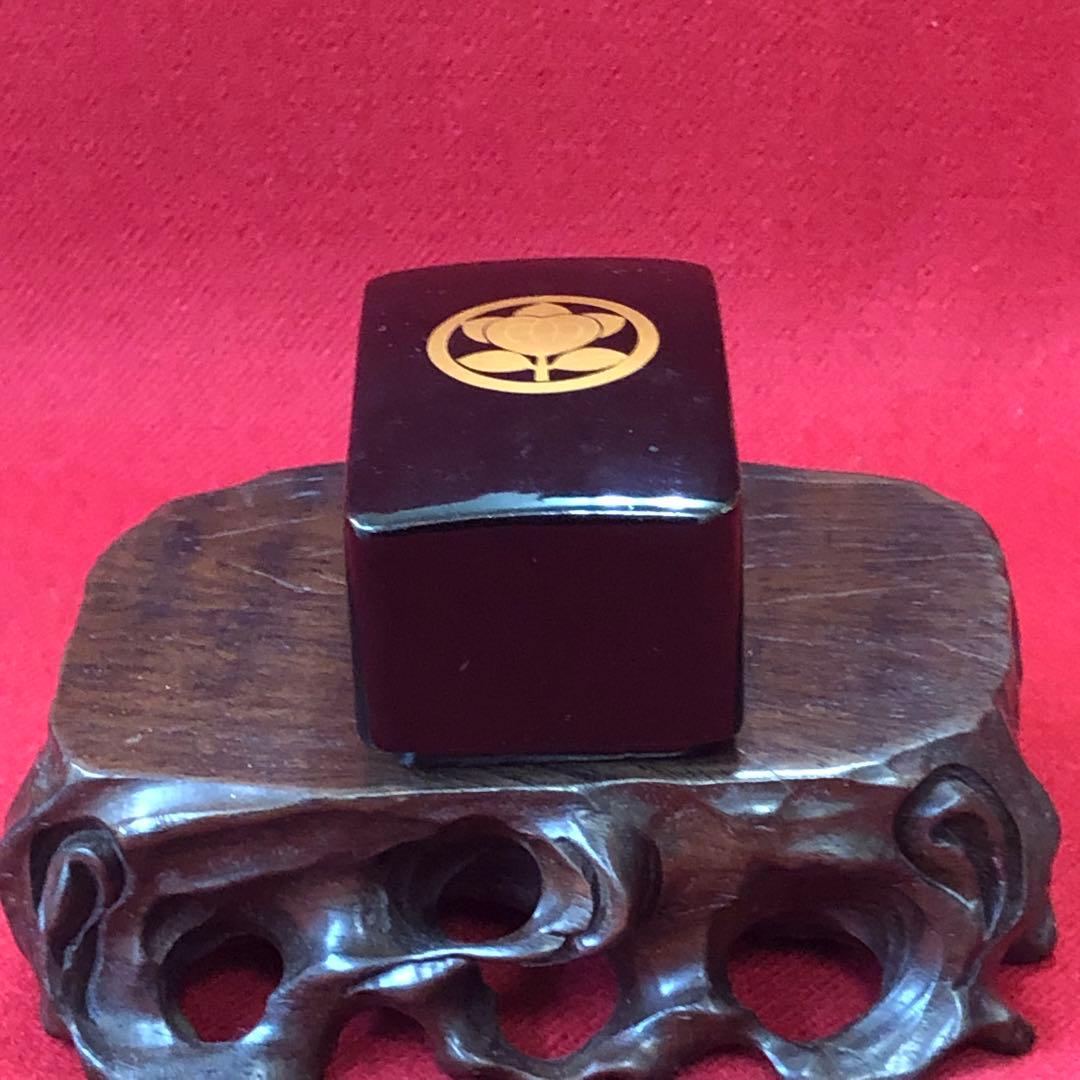 金蒔絵　箏爪箱　小物入れ箱　漆器　アンティーク　骨董品　インテリア