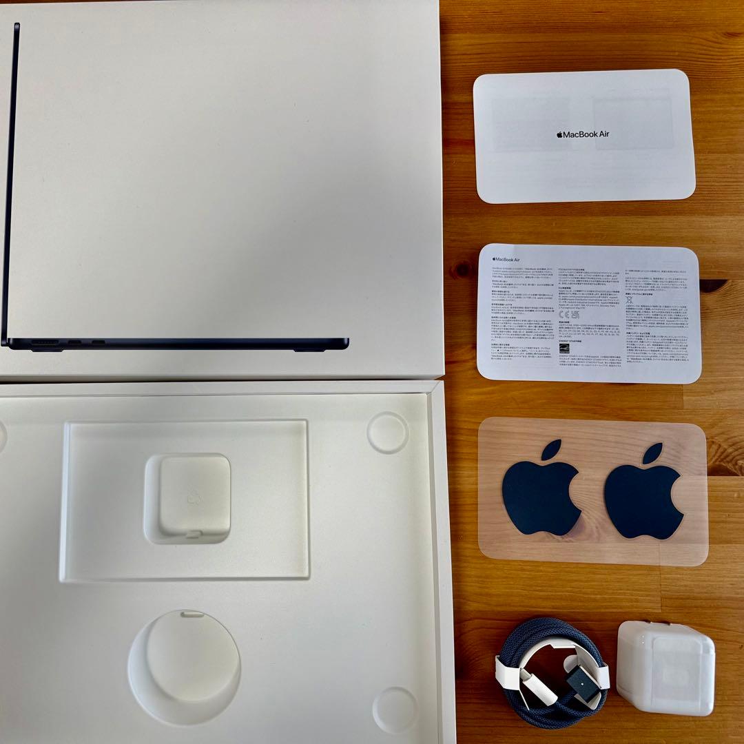 MacBook Air M2 512GB ミッドナイト　ケーブル　未使用