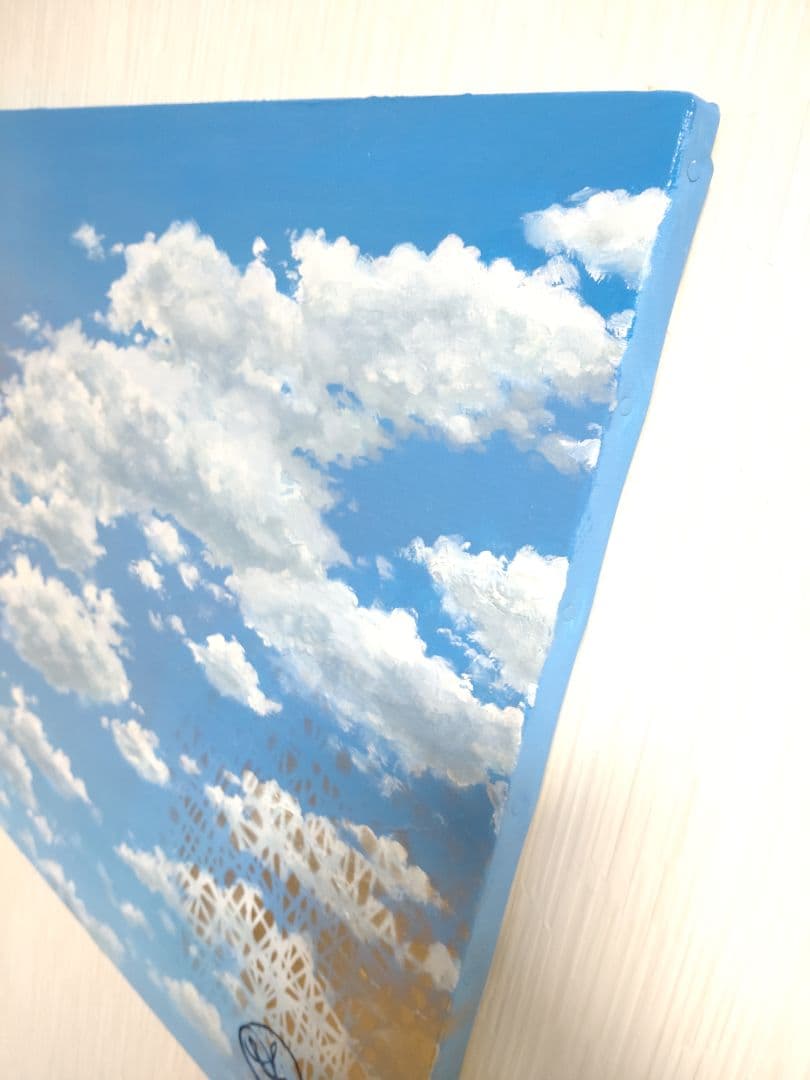 油絵【SHINE SKY】1点物の原画/油彩画/F10号★作者サイン入り