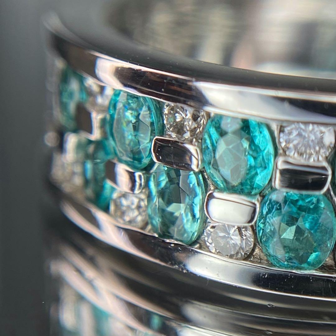 『専用です』天然パライバトルマリン ダイヤモンド 計0.67ct 中宝研ブラジル
