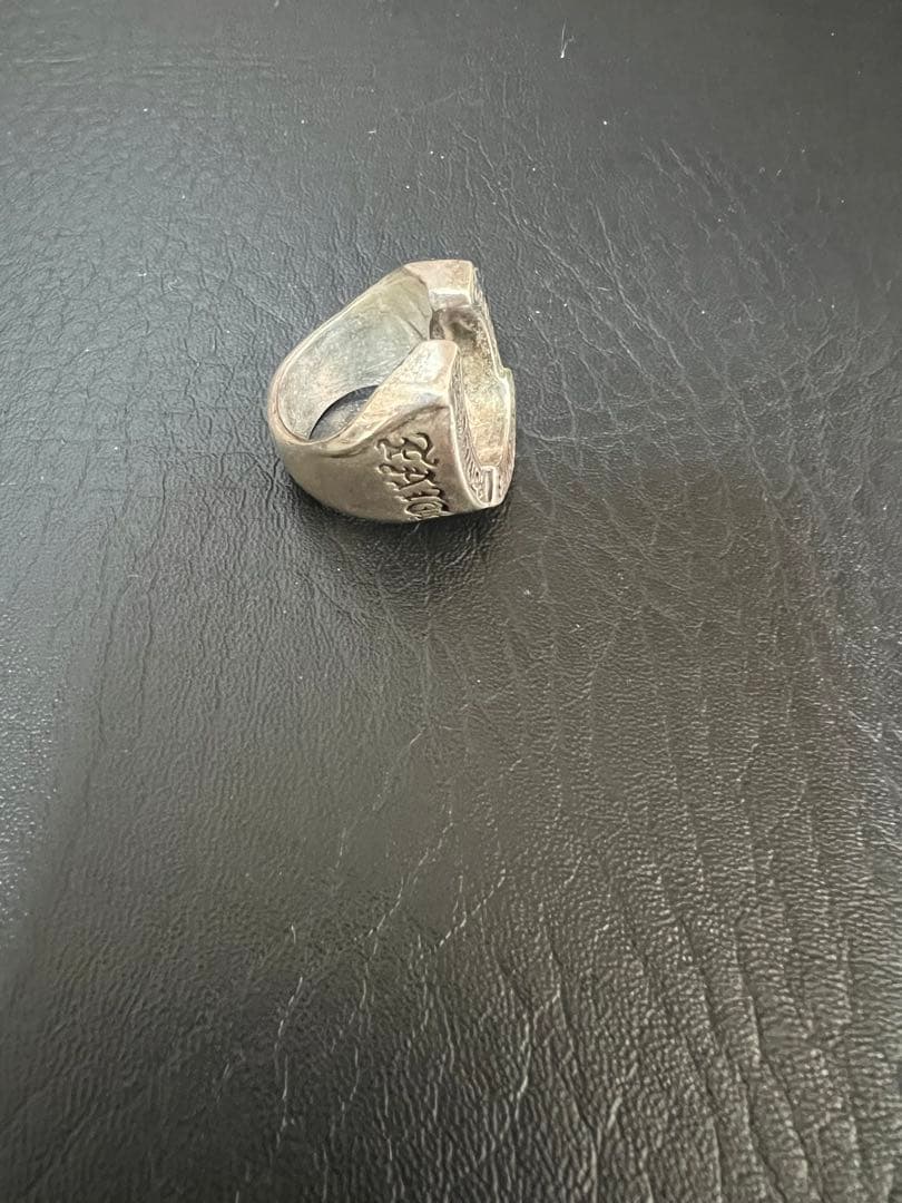 ビルウォールレザー　シルバー ホースシューリング 約14〜15号