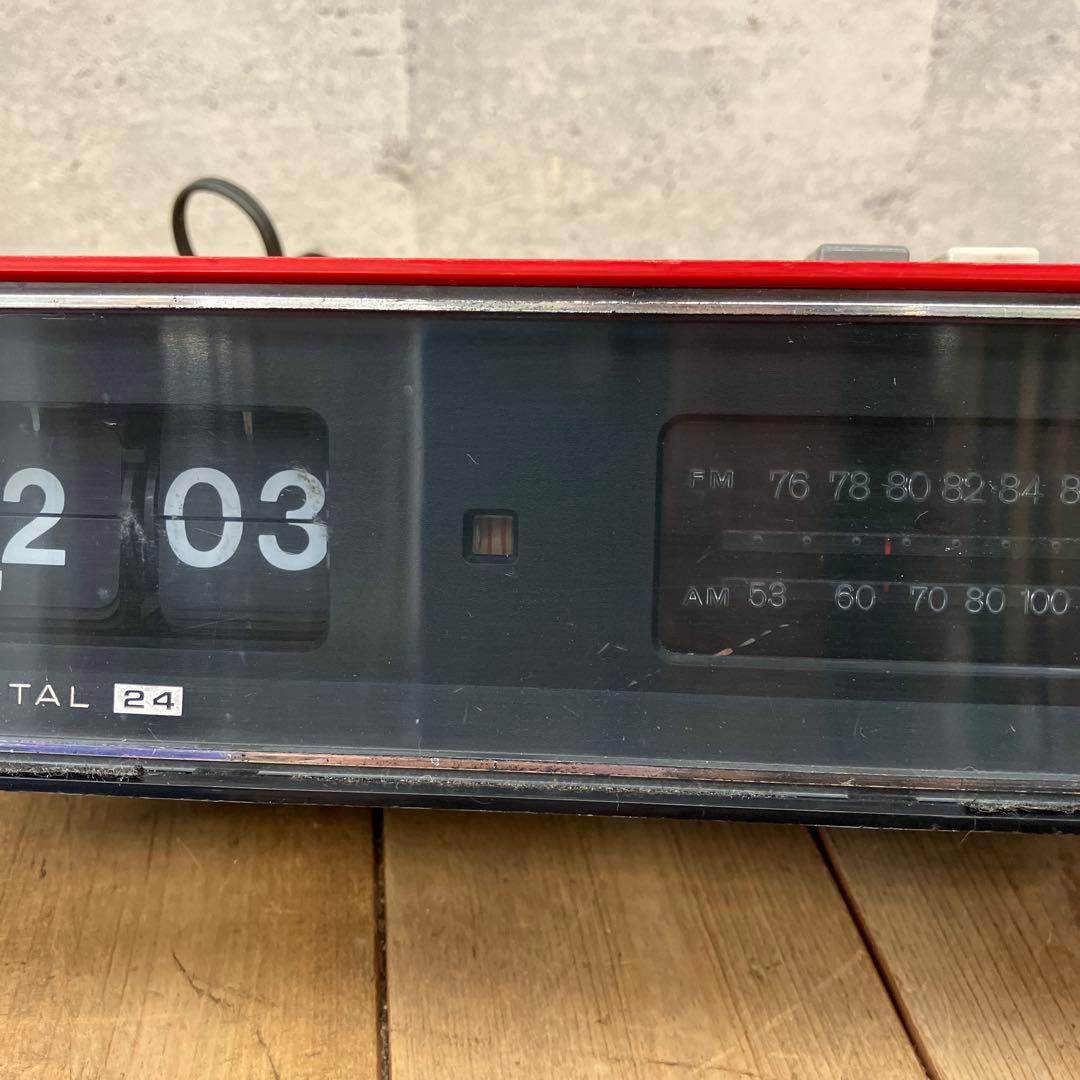 ソニー 当時物 デジタルクロックラジオ トランジスタ 8FC-59 パタパタ時計