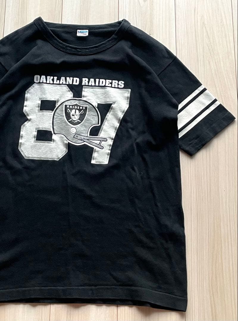 これはカッコイイ！ブラックでXL！70s チャンピオンT バータグ レイダース