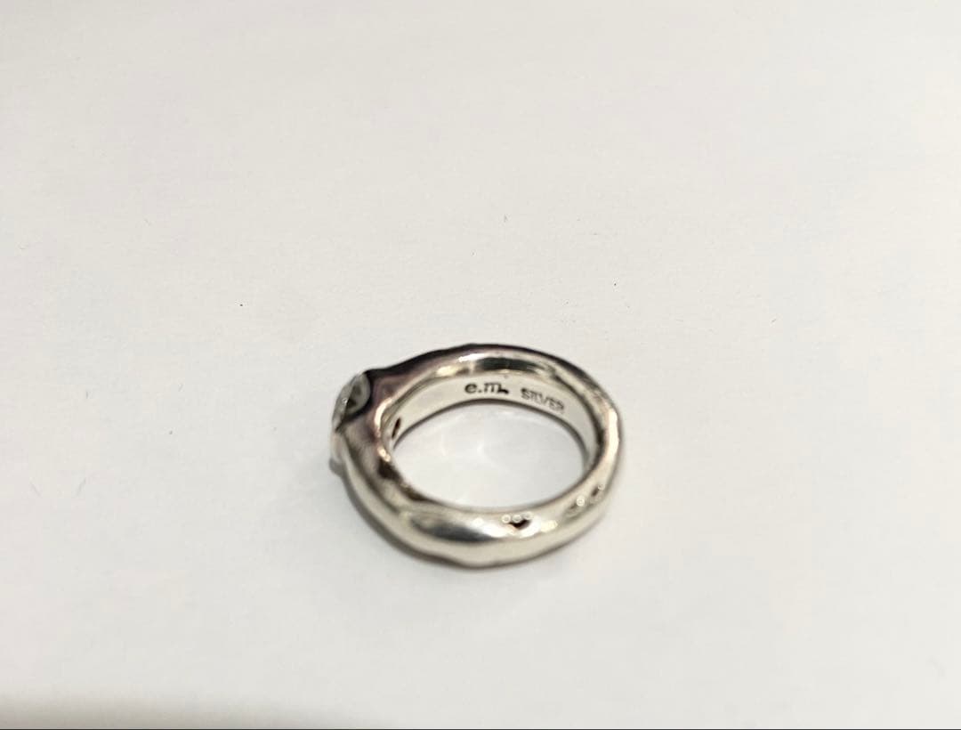 e.m. シルバー ジルコニア ピンキーリング 3号