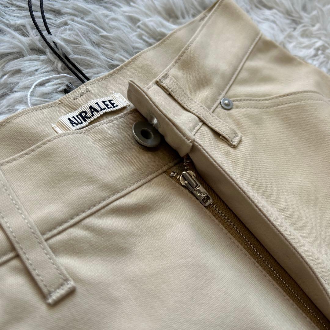 【新品】AURALEE COTTON OILED CANVAS PANTS