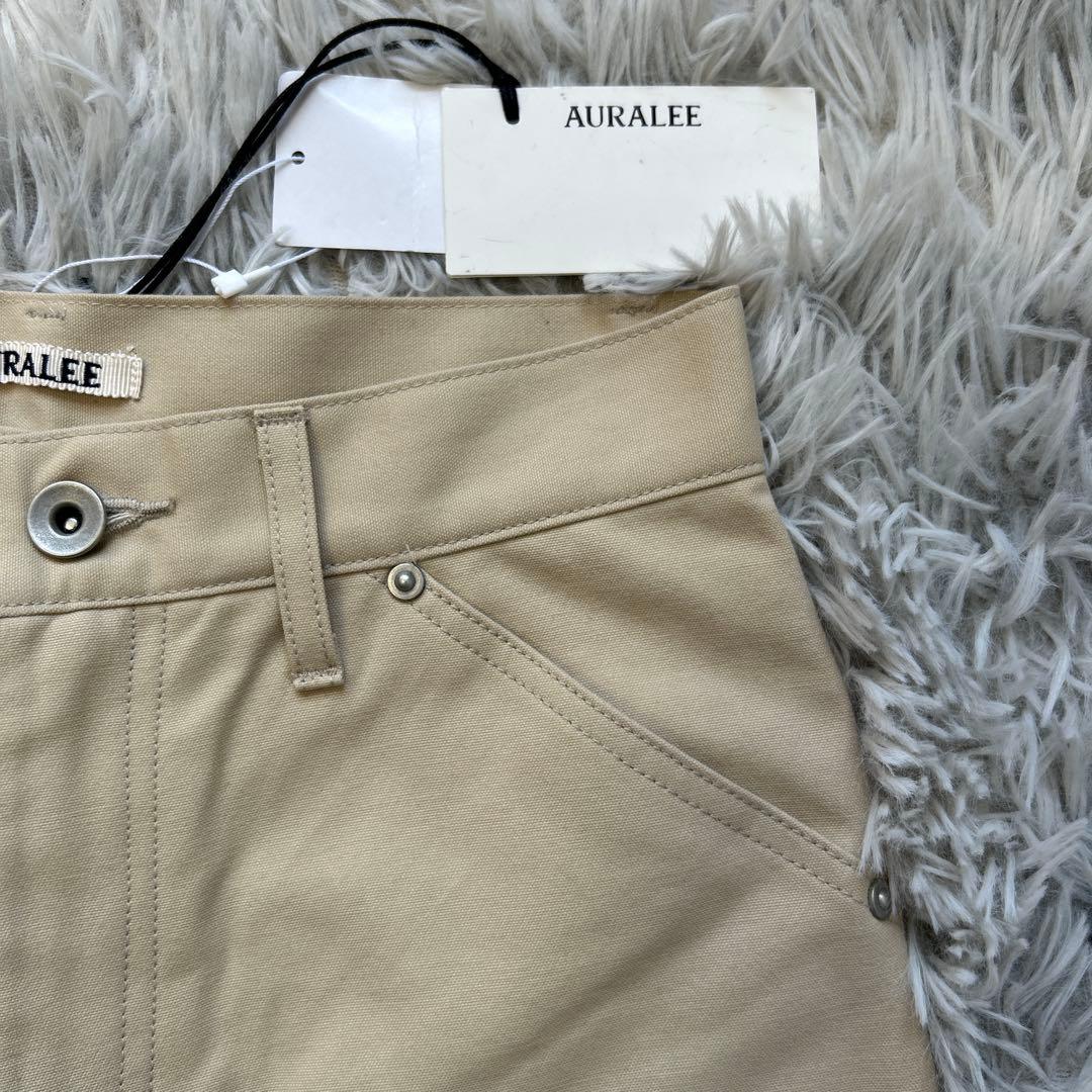 【新品】AURALEE COTTON OILED CANVAS PANTS