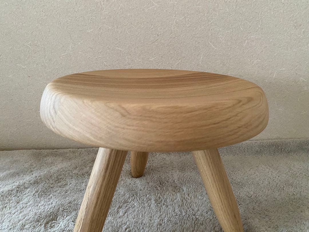 【美品】カッシーナ　ベルジェ スツール　オーク材ナチュラル