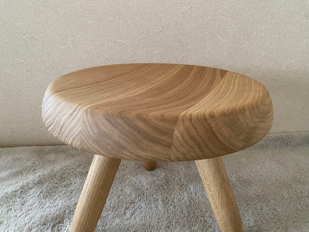 【美品】カッシーナ　ベルジェ スツール　オーク材ナチュラル