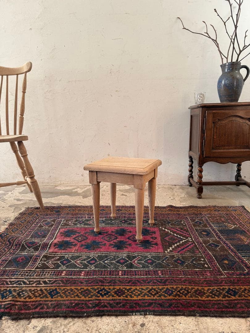 年末・年始SALE サイドテーブル スツール　ディスプレイ台　剥離　no2