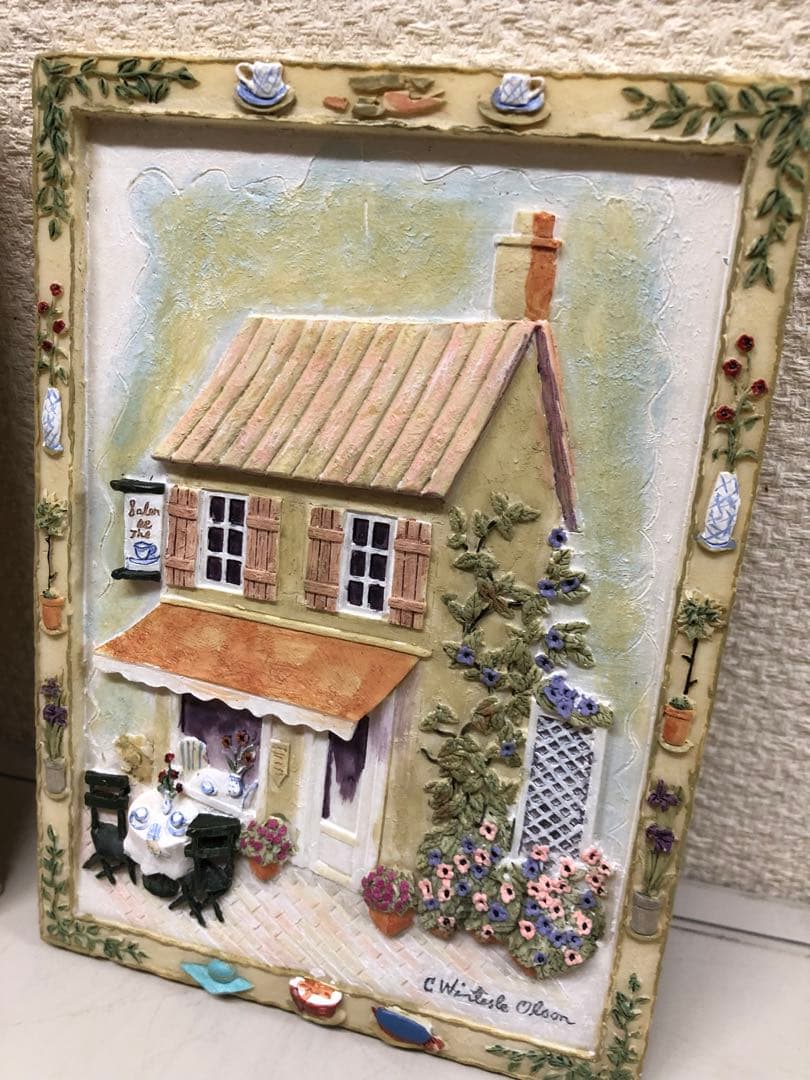 輸入品　作家物　立体ウォールデコレーション　壁飾り　壁掛け　アートフレーム