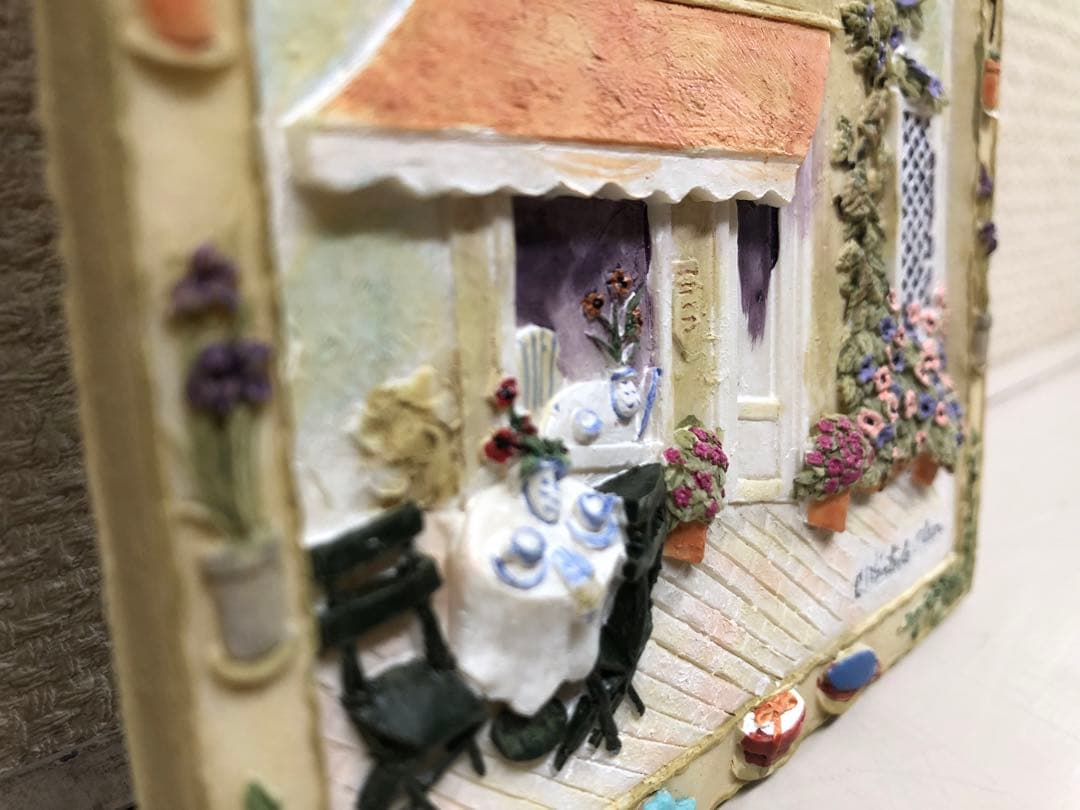 輸入品　作家物　立体ウォールデコレーション　壁飾り　壁掛け　アートフレーム