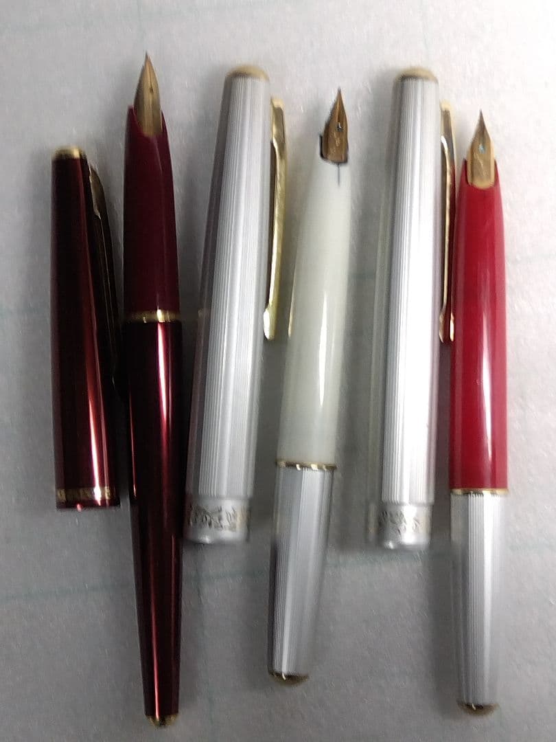ペン先 14K x 1本、18K x 2本、万年筆、合計３本まとめ売り