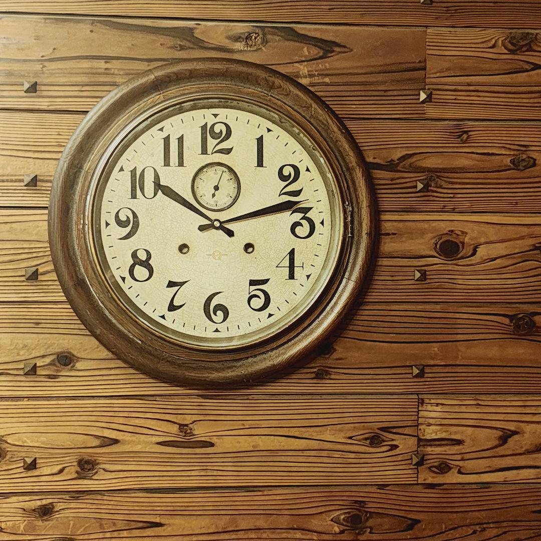 【リペア品 静音 薄型】TRADE MARK 掛け時計 壁掛け時計 アンティーク