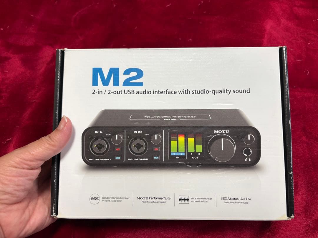 MOTU M2 オーディオインターフェース ジャンク品　元箱付き