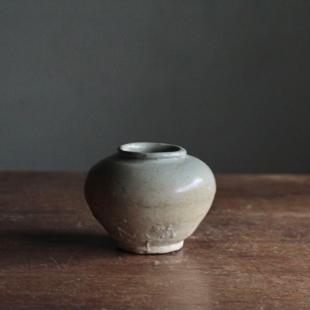 李朝 堅手 小壺 李朝壺 朝鮮美術 古美術 古道具 アンティーク 壺