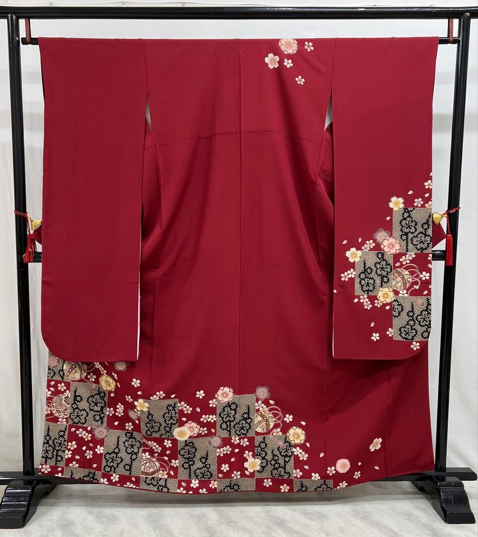 振り袖　フルセット　別誂長襦袢付　成人式　辻が花袋帯　金彩加工　刺繍入り　623